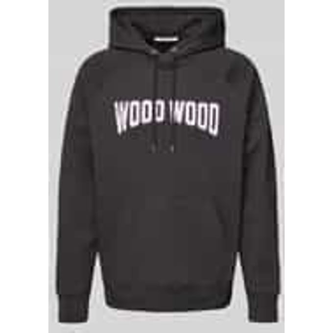 Oversized hoodie met labelprint