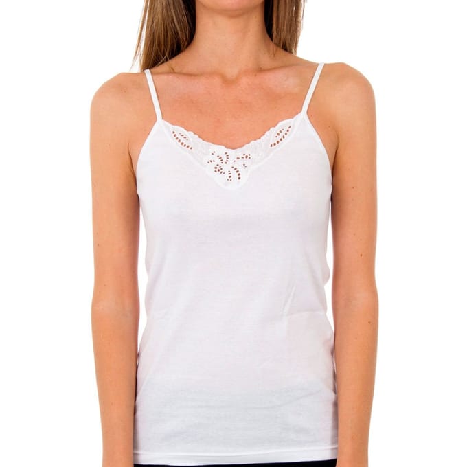 Milan dun band t-shirt met V-hals 4754 vrouw