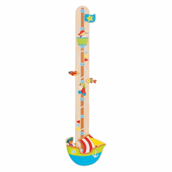 Goki - Wooden Growth Chart Pirates Ahoy