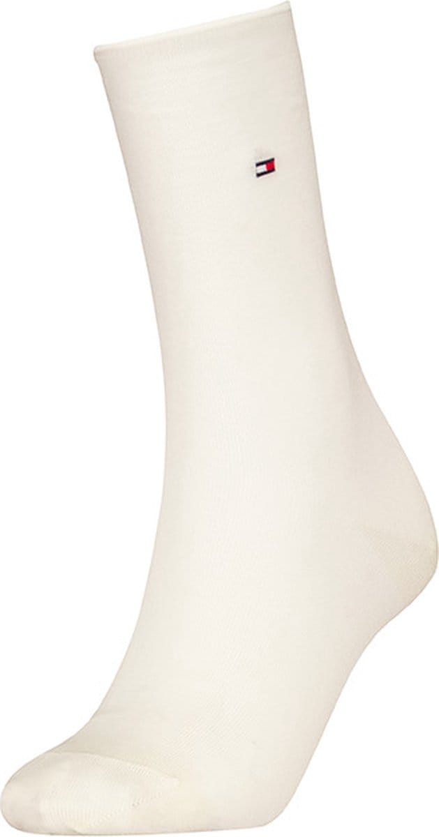 Tommy Hilfiger dames sokken premium roll top wit