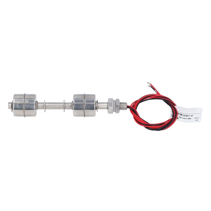 Dubbele Vlotterschakelaar 120mm RVS Vlotterschakelaar Waterniveauregelaar met 400mm Draad white