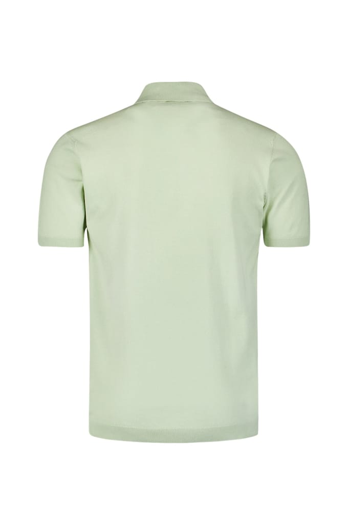 No Excess Pullover Short Sleeve Polo Button Solid Mint Maat: L | Poloshirts Outlet | Heren | Groen