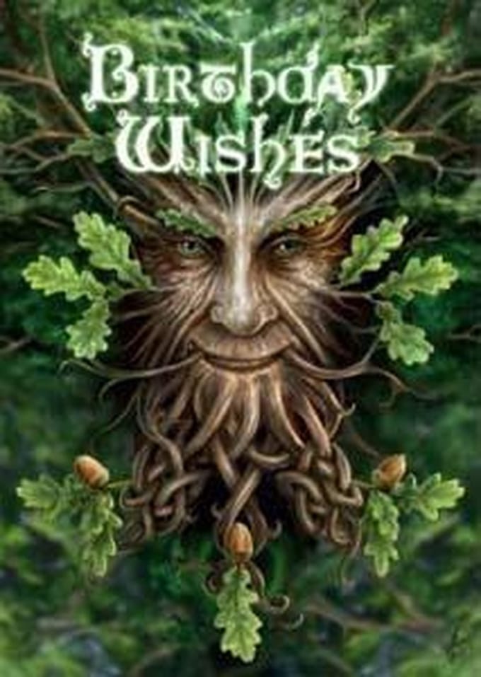 Anne Stokes Verjaardagskaart Oak King