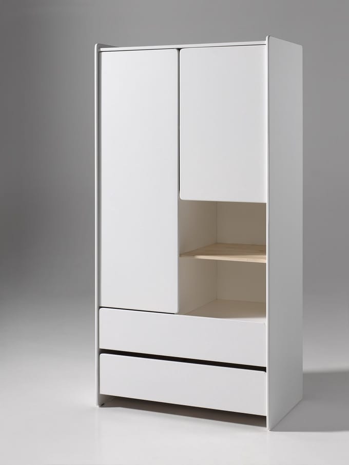 Vipack Kast Kiddy - 90 x 180 x 55 cm - wit