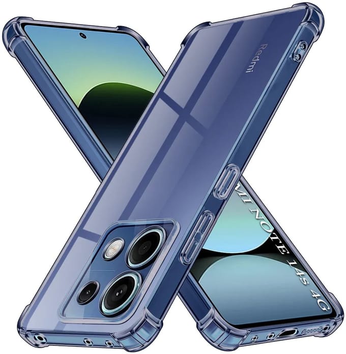 Hoesje geschikt voor Xiaomi Redmi Note 14S - Techsuit Shockproof Silicone Back Cover - Zwart