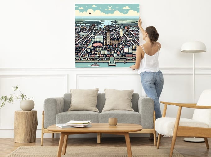 Kunstprint | Wanddecoratie | Dibond | 80 × 80 cm