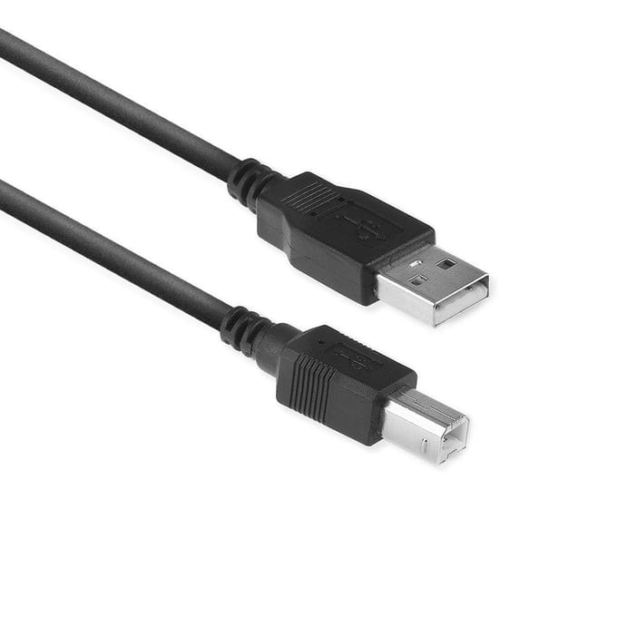 ACT USB 2.0 aansluitkabel A male - B male, 1,8 meter AC3032