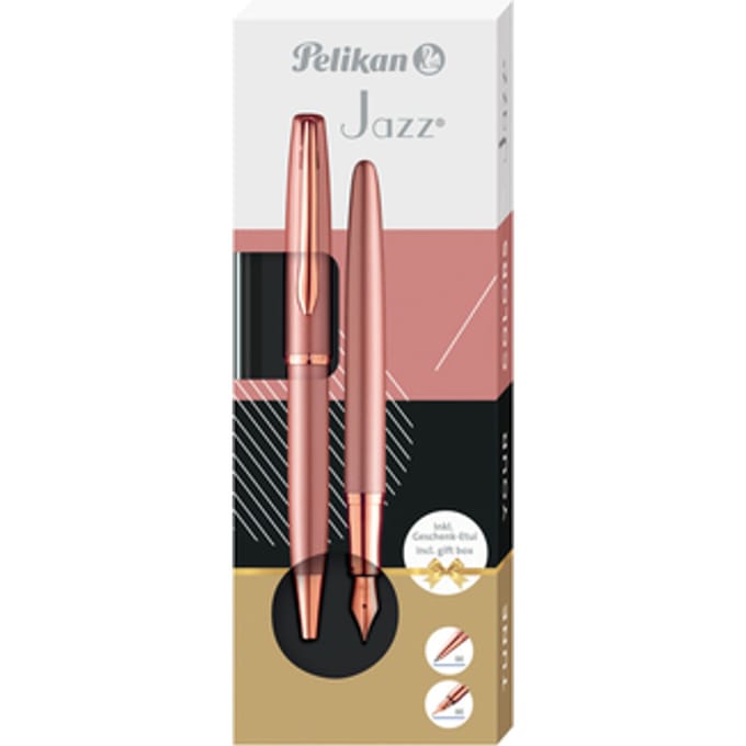 Schrijfset Pelikan Jazz Noble Elegance K36+P36 medium rose