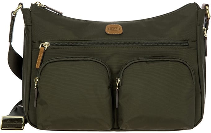 Brics XCollection Medium Schoudertas Dames - Polyamide - Groen