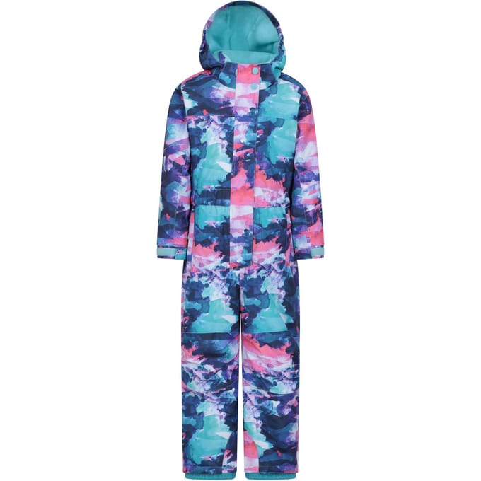 Mountain Warehouse Kinder/Kinder Cloud Print Waterdicht All In One Sneeuwpak (Lichtpaars)