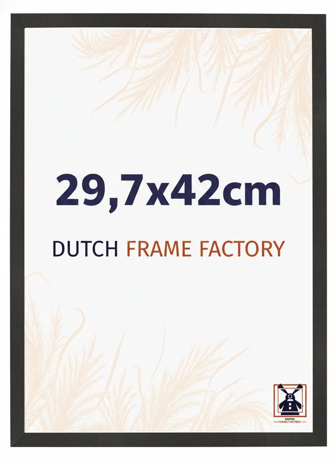 Fotolijst A3 29,7x42 cm - MDF - Zwart Mat - Benno