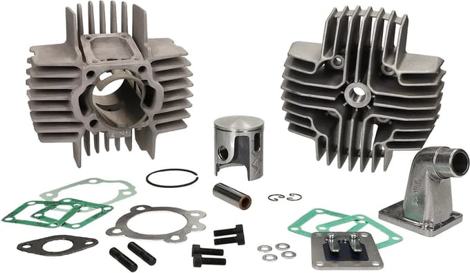 Polini Cilinderkit 65cc 70cc - Puch Maxi luchtgekoeld - gietijzer - 43.5mm