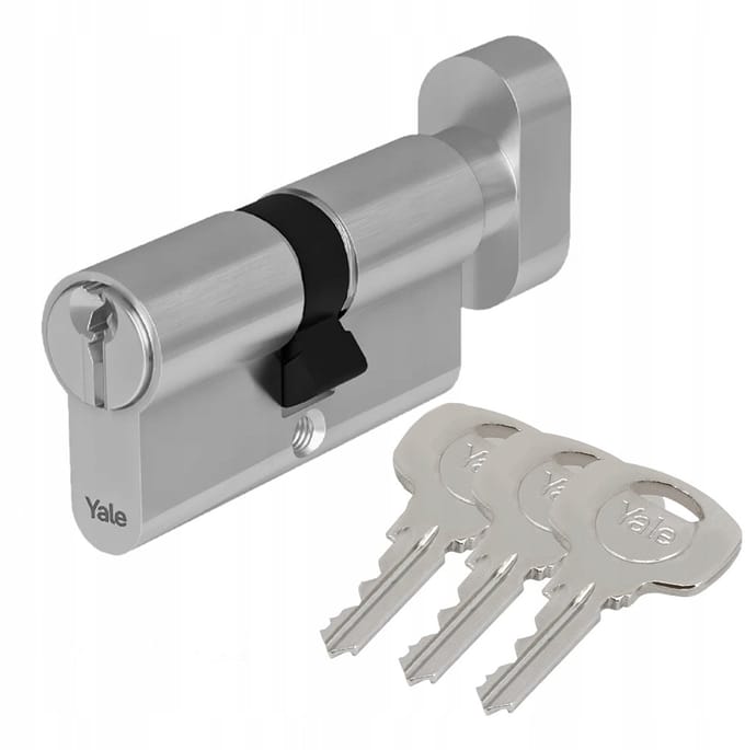 Yale Y500 Cilinder met Knop 35/60mm Nikkel - Beveiliging Klasse 3