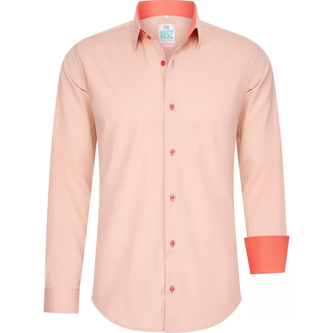 Pastelkleurig overhemd S - 6XL Slim Fit Katoenen stretch