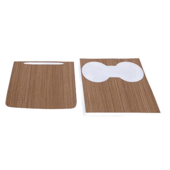 Film de protection pour console centrale de voiture Autocollant pour console centrale imitation bois Remplacement pour Tesla 2017‑2021 white