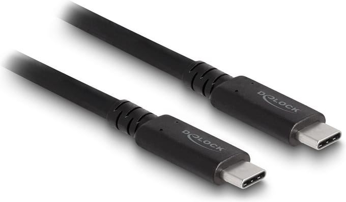Delock USB4™ 40 Gbps Coaxial Cable 1.2 m USB PD 3.1 Extended Power Range 240 W