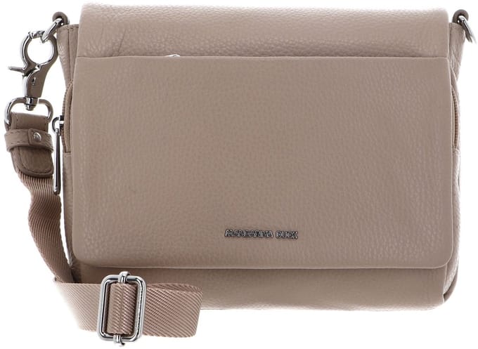 MANDARINA DUCK Leren schoudertas Mellow Leather Crossover Bag Warm Taupe