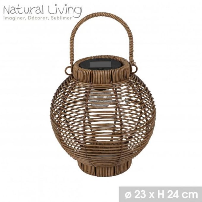 SOLAR MOOD" zonne-lantaarn Irene van plastic Ø23 × H24 cm