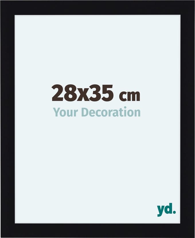 Your Decoration - Fotolijst 28x35 cm - MDF - Zwart Hoogglans - Como