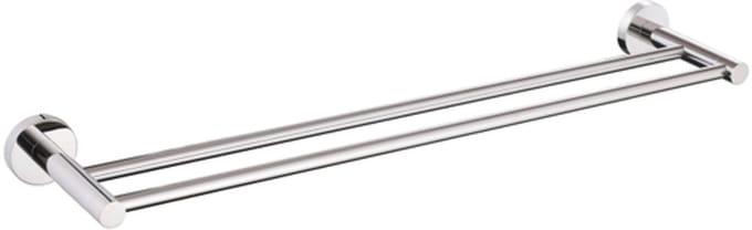 Adema Rise Dubbele Handdoekrek - 60 cm - passend bij Grohe Chrome