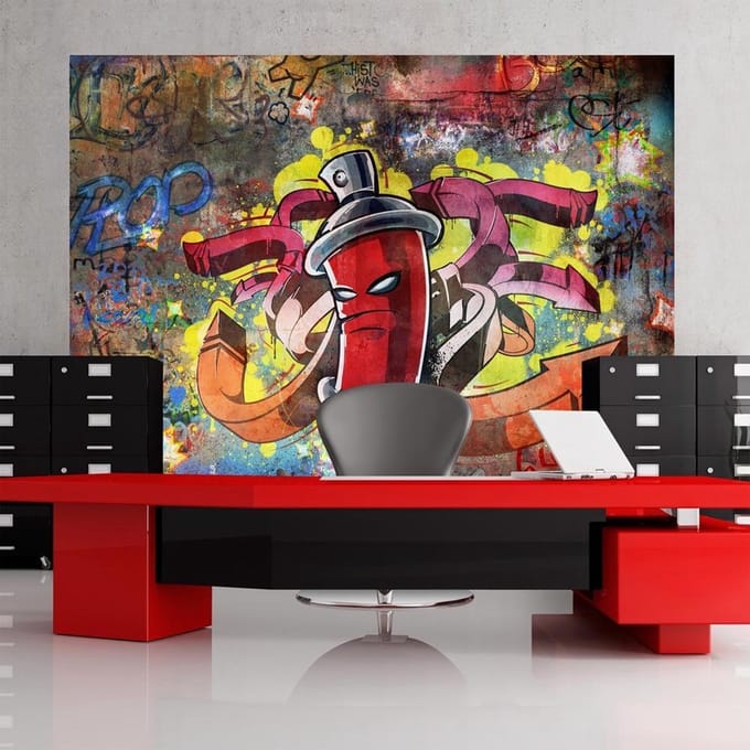 Fotobehang – Behangpapier - Fotobehang - Graffiti monster 150x105 - Artgeist