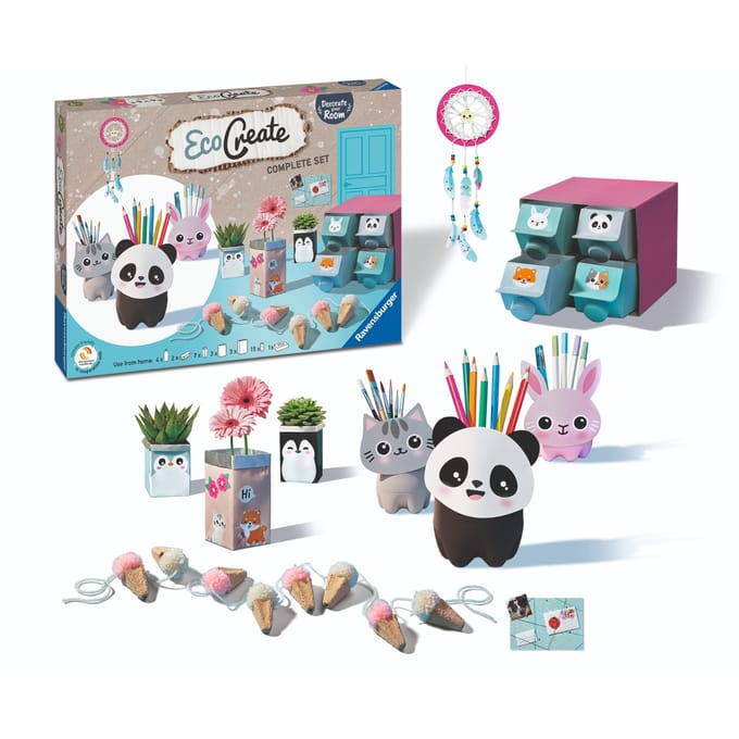 Ravensburger EcoCreate Decorate your Room - Hobbypakket - Knutselen met oude verpakkingen