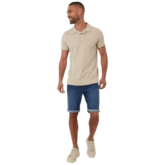 Threadbare Heren Kirkby Poloshirt (Steen)