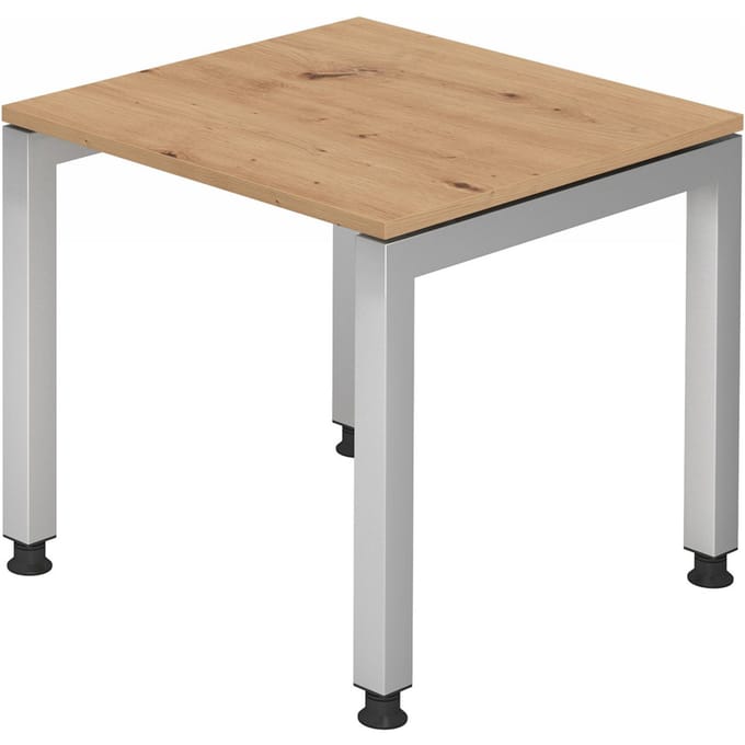 JAVA 8 S | Bureau - 80 x 80 Tafelhoogte I In hoogte verstelbaar Knoestige Eiken