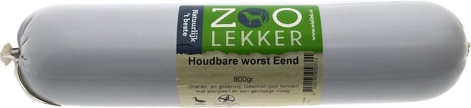 Zoolekker Houdbare Worst Eend 800 gram