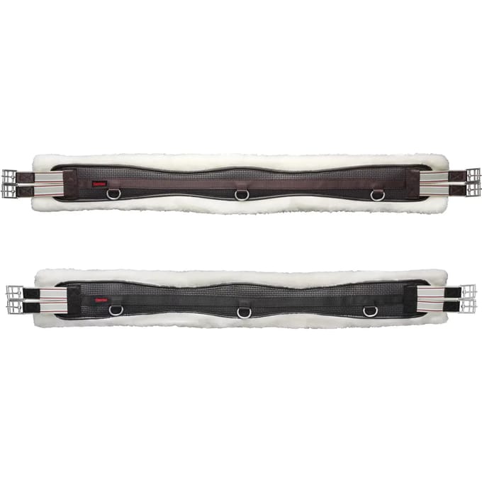 Neopreen lamsleren singel met elastieken Tattini