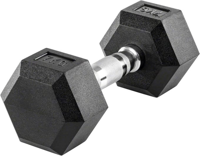 Compacte Halter - Hex halter Gewichten - Krachttraining Thuis - Zeshoekige Vorm - 1 kg - Zwart
