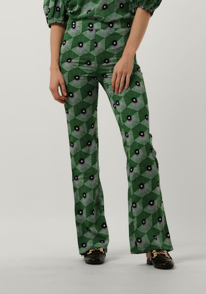 Studio Amaya Didi Broeken Dames - Groen - Maat XS