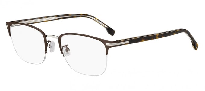 Hugo Boss BOSS 1729/G Matte brown silver 55/21/150 MAN Brilmonturen