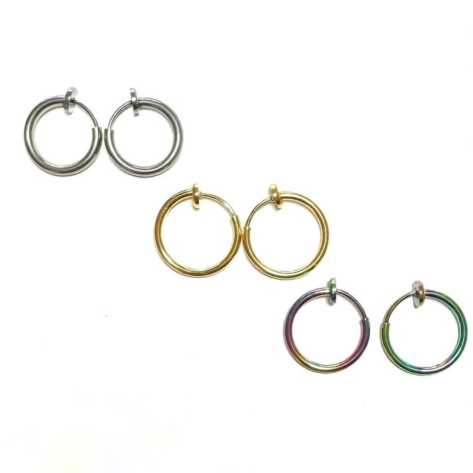 Clip Oorbellen - Oorclips - Regenboog ringetjes - MNQ bijoux