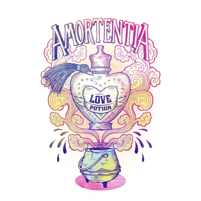 Harry Potter Amorentia Love Potion t-shirt - Wit - M