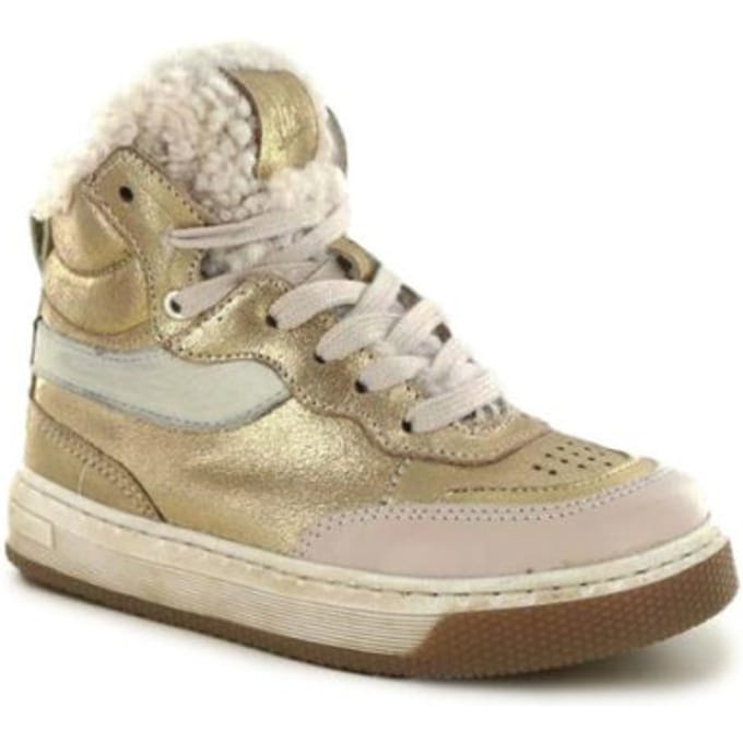 Cliq! | Meisjes hoge sneaker | Goud | Maat 29