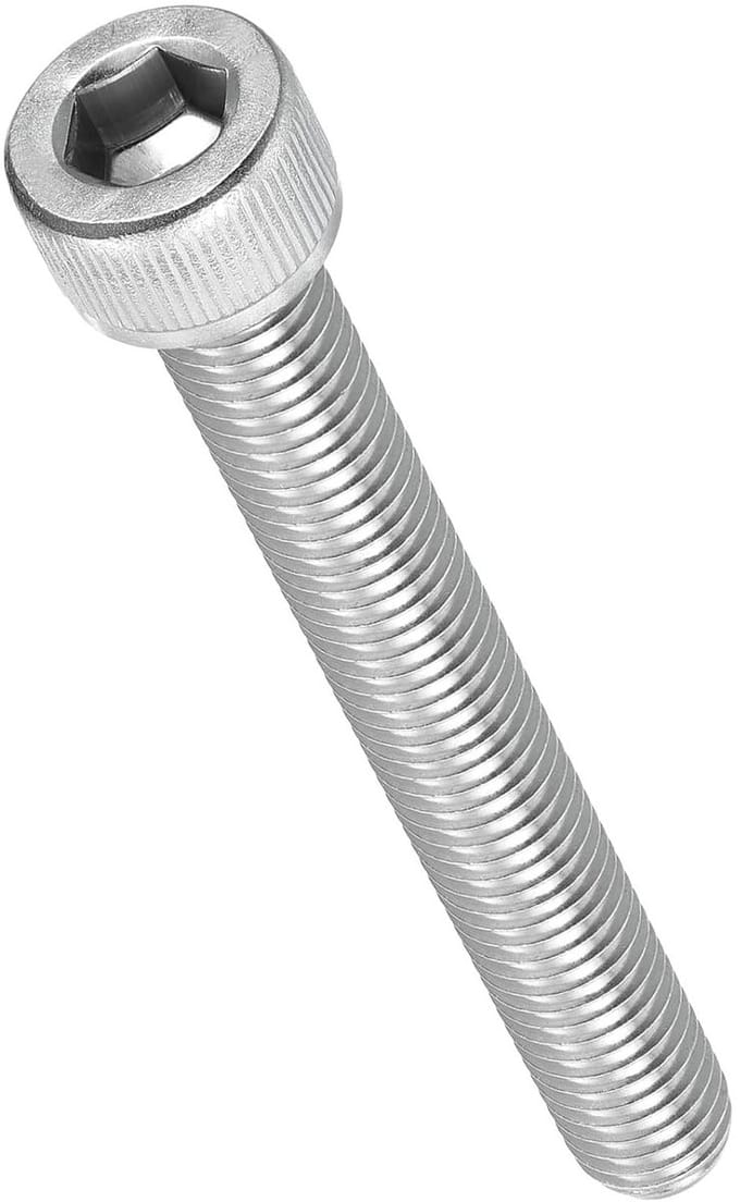 2 Stuks M10-1.5x80mm RVS Countersunk Hex Socket Schroeven voor 3D Printer en Elektrische Motoren, Volledige Draad