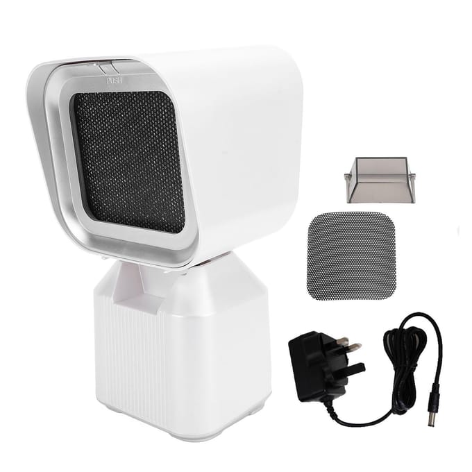 Hotte de cuisine portable de bureau Ventilateur d'extraction de cuisine avec angle et hauteur réglables 2 vitesses pour barbecue d'intérieur blanc