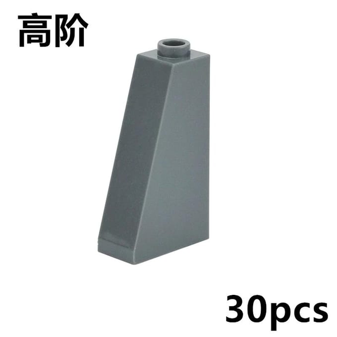 30 Pièces Moc Brique de Construction Pente 1X2X3 Accessoires de Couleur Brique Bricolage Jouet pour Enfants Assemblage Universel Cadeau Compatible Avec 4460