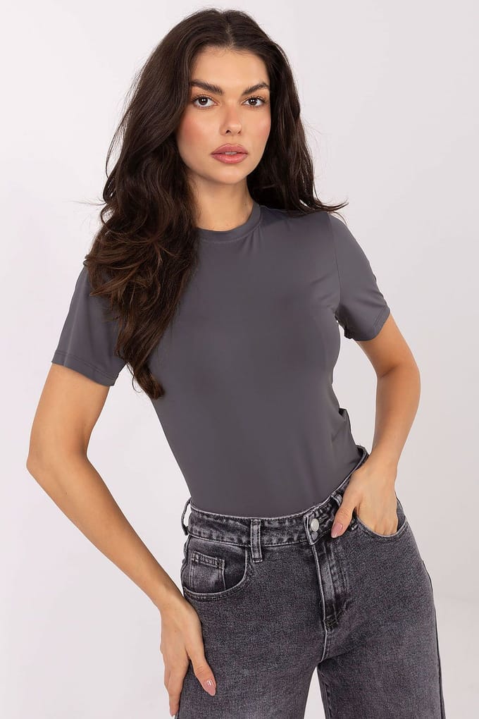 Livia Essential Top - Donkergrijs / M