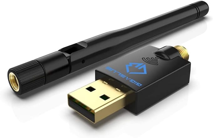 Dual Band WiFi USB Adapter 600Mbps 2.4 & 5 GHz voor PC en Laptop