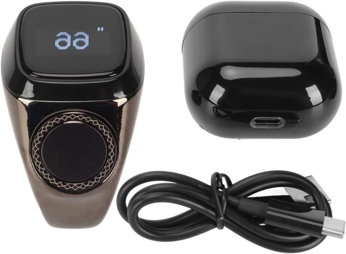 Oplaadbare Tally Counter Ring met Bluetooth 5.1, Digitale Handheld Klikteller en OLED Scherm, Ondersteunt App voor Nauwkeurige Telling