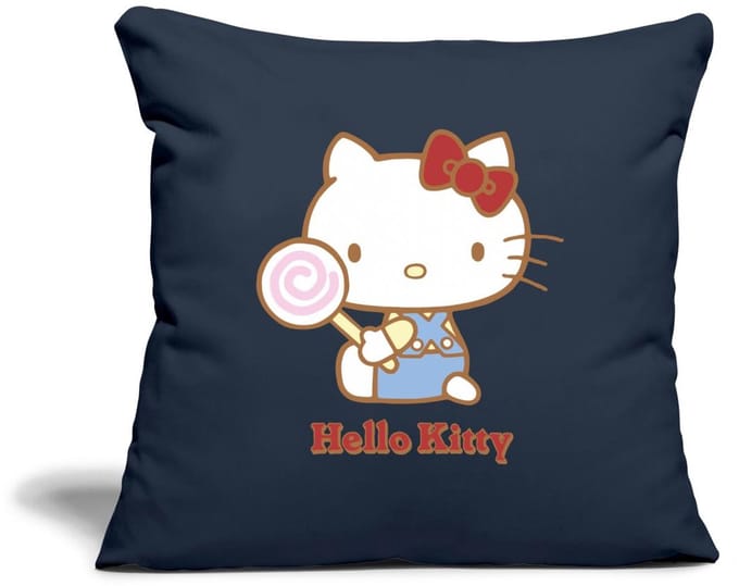 Hello Kitty Met Een Lollipop Sierkussenhoes, 45 x 45 cm