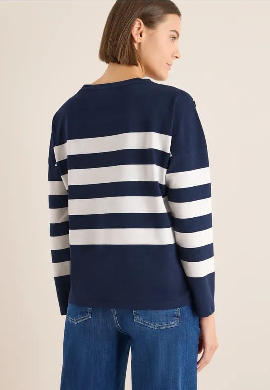 Shirt met knoopdetail