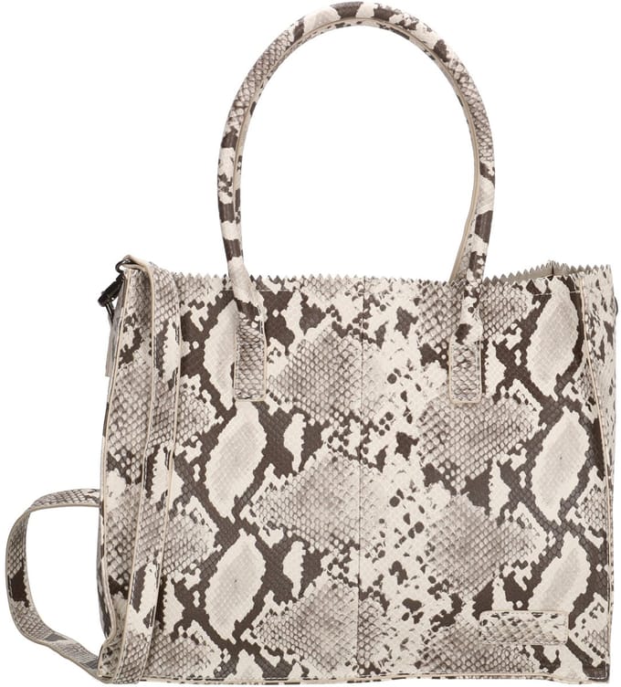 Zebra Natural Bags Shopper - Wit