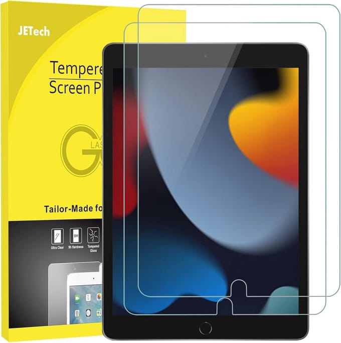 Screen Protector voor iPad 10.2 Inch - Gehard Glas, HD Helder, 2 Stuks