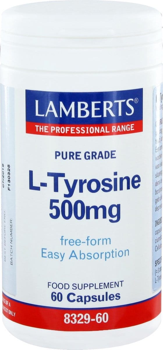 Lamberts L-Tyrosine 500mg 60 Capsules