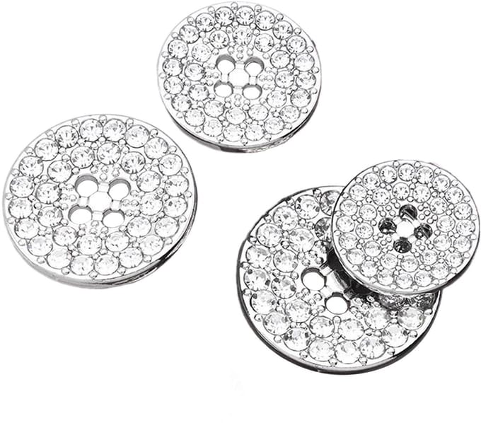 Knopen Aannaaien met Strass voor Cardigan Dirndl Mantel Blazer (B10S 15 mm)​​