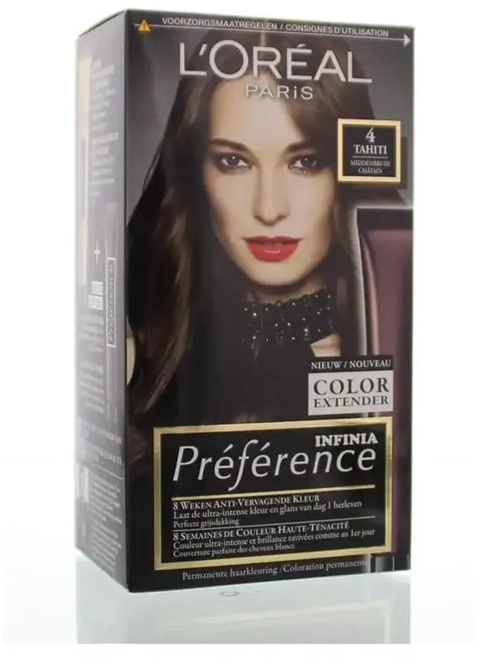 L'Oréal Paris Préférence Middenbruin 4 - Permanente Haarkleuring