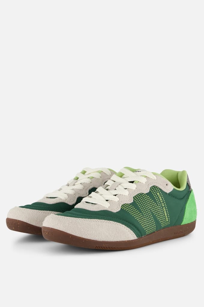 Woden Nanna Sneakers groen Leer - Maat 41